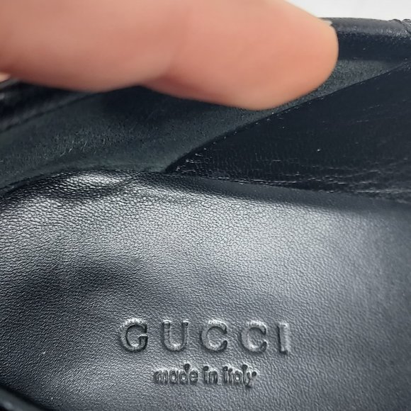 Gucci Jordaan Black Leather Horsebit Loafer - Picture 9 of 9